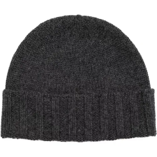 Cashmere Grey Beanie Hat Gift Box , unisex, Sizes: ONE SIZE - Drumohr - Modalova