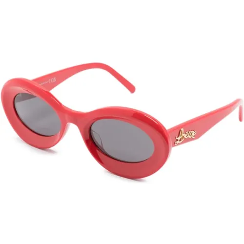 Rote Sonnenbrille für den täglichen Gebrauch , Damen, Größe: 50 MM - Loewe - Modalova