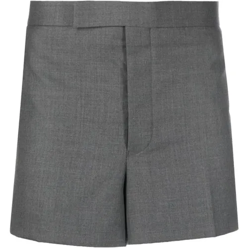 Low Rise Back Strap Mini Shorts in Super Twill - Thom Browne - Modalova