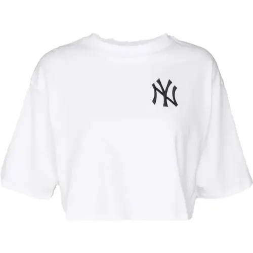 Yankees MLB Lifestyle Crop Tee , female, Sizes: XS, S, L - new era - Modalova