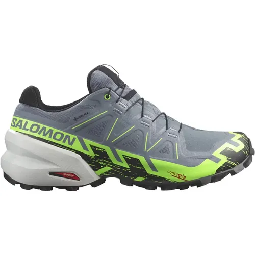 Flint/Grgeck/Black Speedcross 6 GTX Trail Running Shoes , male, Sizes: 10 UK, 10 1/2 UK, 9 1/2 UK, 9 UK, 11 1/2 UK, 8 1/2 UK, 8 UK, 11 UK - Salomon - Modalova