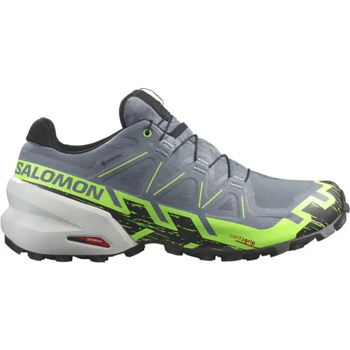 Flint/Grgeck/Black Speedcross 6 GTX Trail Running Shoes , male, Sizes: 10 UK, 10 1/2 UK, 9 1/2 UK, 9 UK, 11 1/2 UK, 8 1/2 UK, 8 UK - Salomon - Modalova