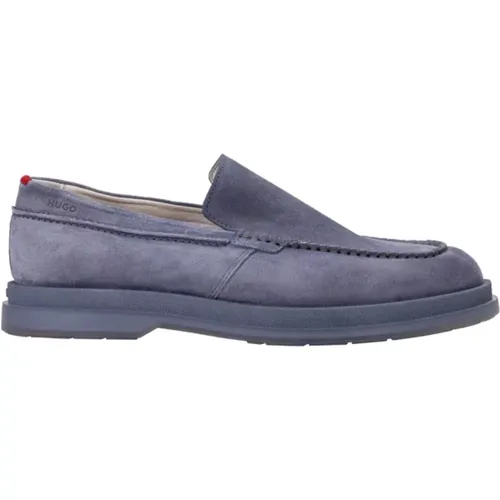 Suede Penny Loafers , male, Sizes: 9 UK, 10 UK - Hugo Boss - Modalova