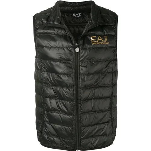 Down vest , male, Sizes: XL - Emporio Armani EA7 - Modalova