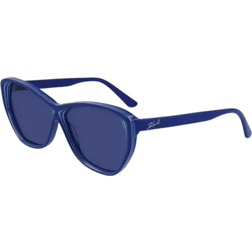 Blaue Acetat Sonnenbrille für Frauen - Karl Lagerfeld - Modalova