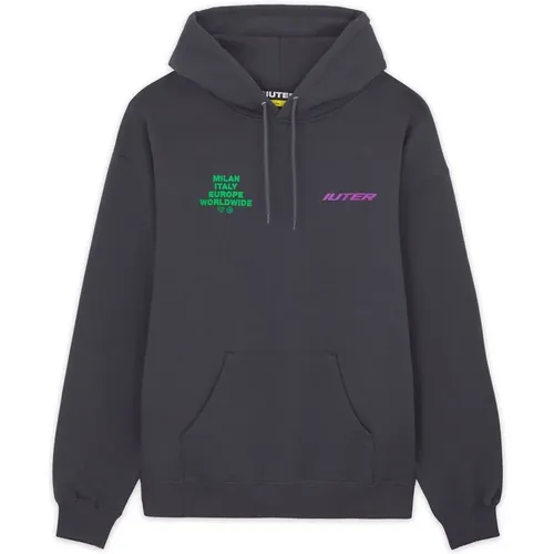 Cupido Hoodie Grau Baumwolle Männer , Herren, Größe: 2XL - IUTER - Modalova