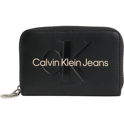 Geprägte Logo-PU-Brieftasche - Calvin Klein - Modalova