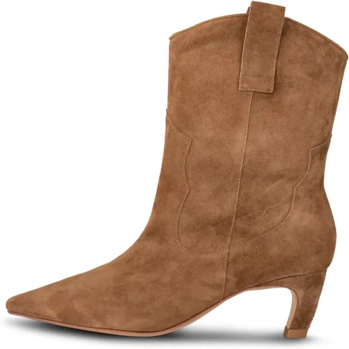 Wilde Western-inspirierte Wildlederstiefel , Damen, Größe: 38 EU - Shoe the Bear - Modalova