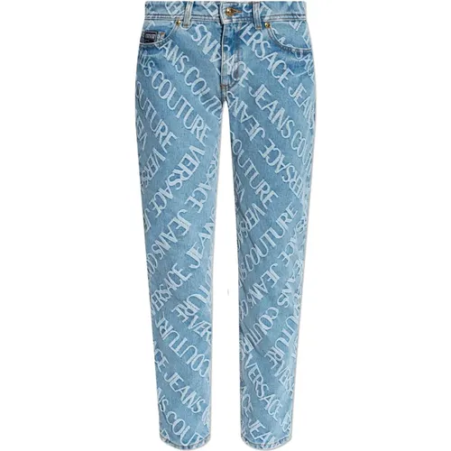 Straight leg jeans , Damen, Größe: W25 - Versace Jeans Couture - Modalova