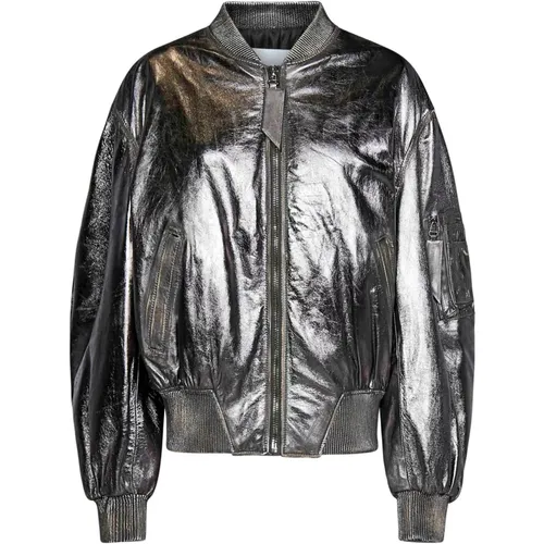 Womens Clothing Jackets Coats Silver Ss24 , female, Sizes: XS - The Attico - Modalova