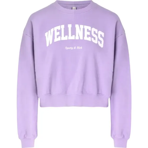 Ivy Cropped Crewneck für Wellness , Damen, Größe: S - Sporty & Rich - Modalova