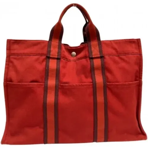 Pre-owned Canvas totes , female, Sizes: ONE SIZE - Hermès Vintage - Modalova