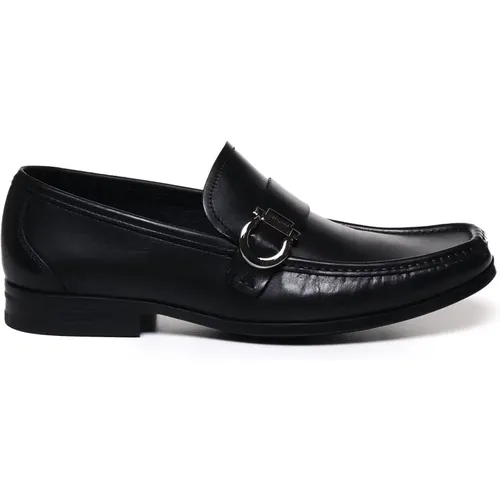 Gancini Leather Loafers , male, Sizes: 6 1/2 UK, 5 UK, 7 1/2 UK, 10 UK, 6 UK - Salvatore Ferragamo - Modalova