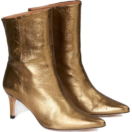 Gold ankle boots , female, Sizes: 9 UK - Femmes du Sud - Modalova