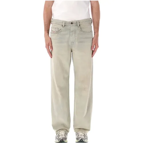 Faded Denim Jeans Wide Fit , Herren, Größe: W32 - Diesel - Modalova