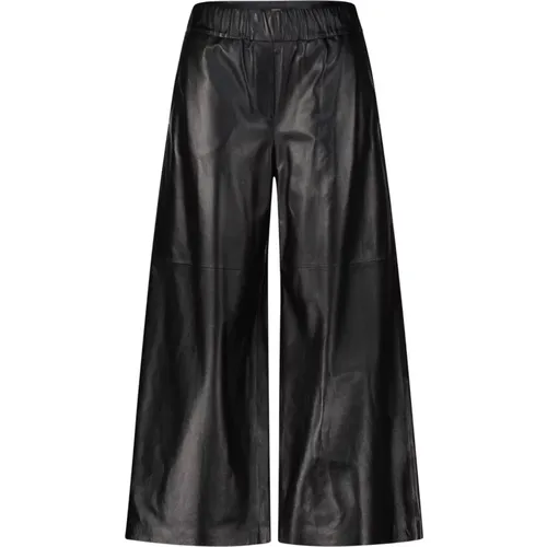 Leder-Culotte mit geradem Bein , Damen, Größe: L - Windsor - Modalova