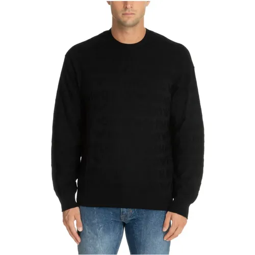 Einfacher Logo Pullover , Herren, Größe: M - Emporio Armani - Modalova