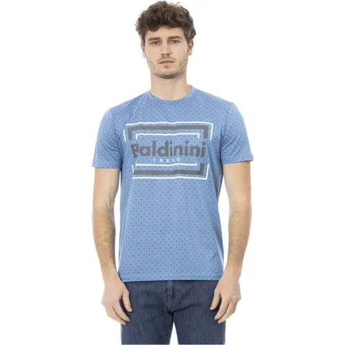 Kurzarm Rundhals T-Shirt , Herren, Größe: M - Baldinini - Modalova