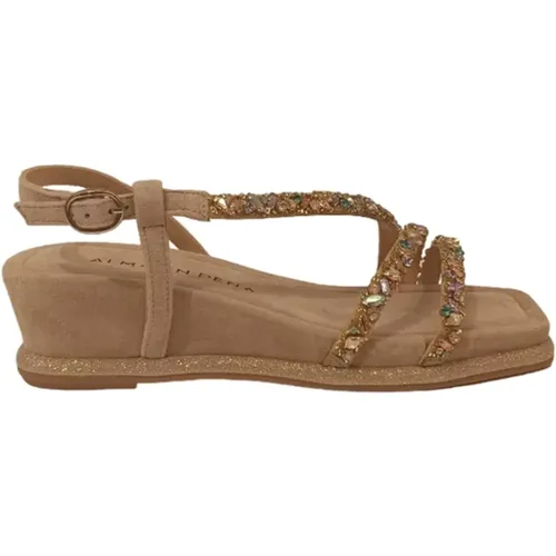 Casual Wildleder Damensandalen - Alma en Pena - Modalova