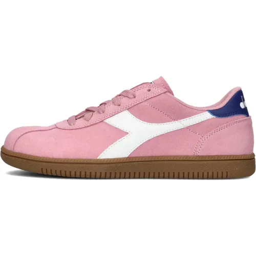 Rosa Low Top Tokyo Sneakers , Damen, Größe: 39 EU - Diadora - Modalova