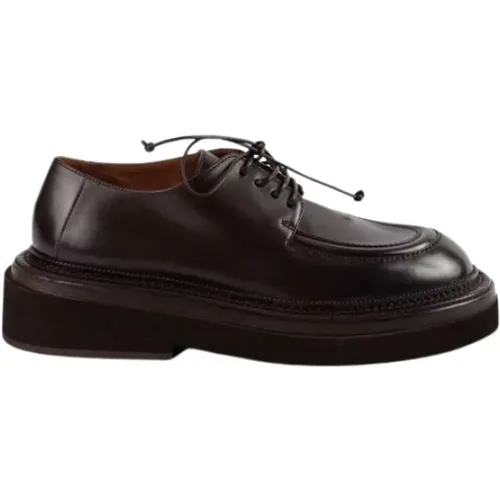 Pollicione derby in dark leather , female, Sizes: 4 UK, 4 1/2 UK, 3 1/2 UK - Marsell - Modalova