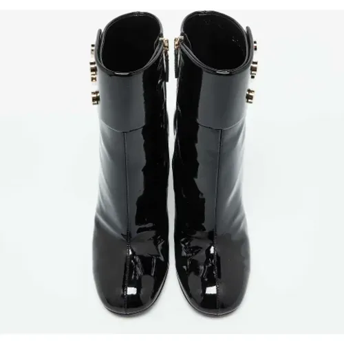 Pre-owned Leather boots , female, Sizes: 4 1/2 UK - Gucci Vintage - Modalova