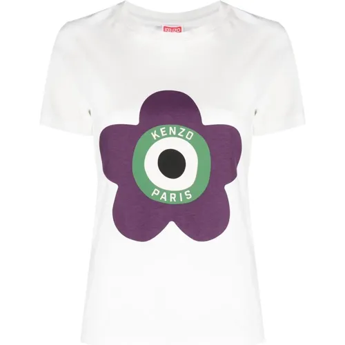 Boke Flower Logo-Print T-Shirt - Kenzo - Modalova