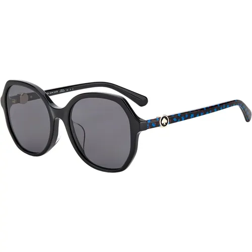 Schwarze/Graue Lourdes Sonnenbrille - Kate Spade - Modalova