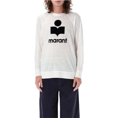 Knitwear Crewneck Logo Tee-Shirt , male, Sizes: L - Isabel marant - Modalova