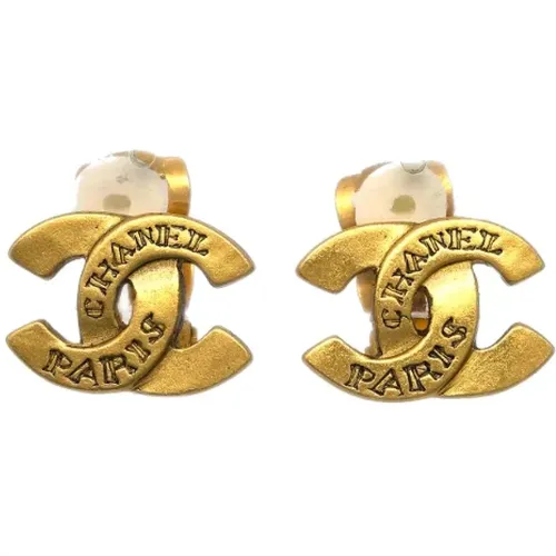 Pre-owned Metal earrings , female, Sizes: ONE SIZE - Chanel Vintage - Modalova