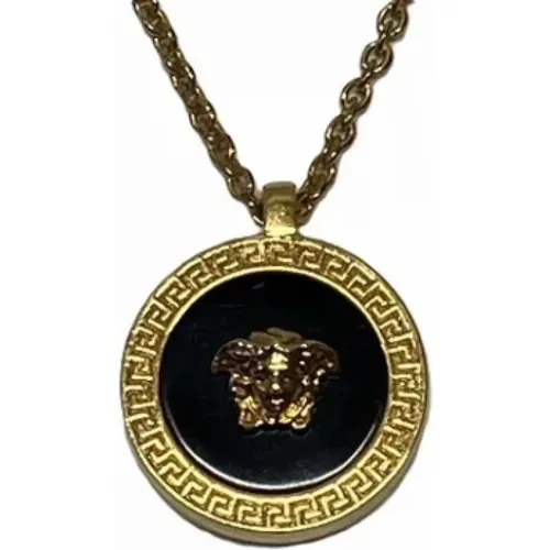 Pre-owned Metal necklaces , female, Sizes: ONE SIZE - Versace Pre-owned - Modalova