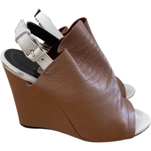 Pre-owned Leather sandals , female, Sizes: 2 UK - Balenciaga Vintage - Modalova