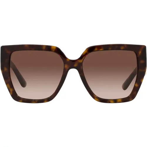 Oversized Square Sunglasses with Metal Logo , female, Sizes: 55 MM - Dolce & Gabbana - Modalova