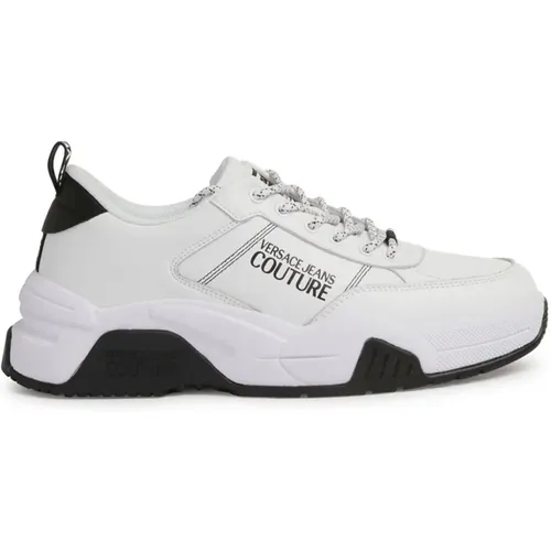 Weiße Sneakers für Männer Aw24 , Herren, Größe: 42 EU - Versace Jeans Couture - Modalova