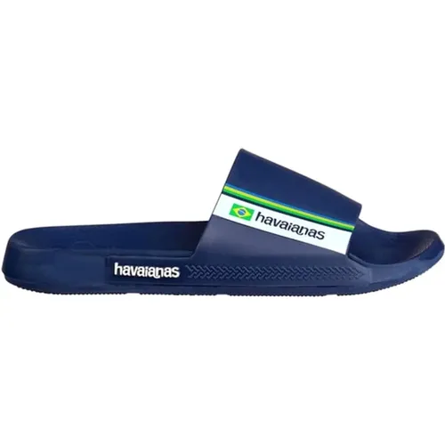 Brasilien Slide Sandalen , Herren, Größe: 45 EU - Havaianas - Modalova