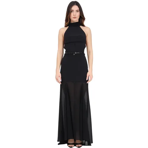 Schwarzes Red Carpet Langes Kleid , Damen, Größe: M - Elisabetta Franchi - Modalova