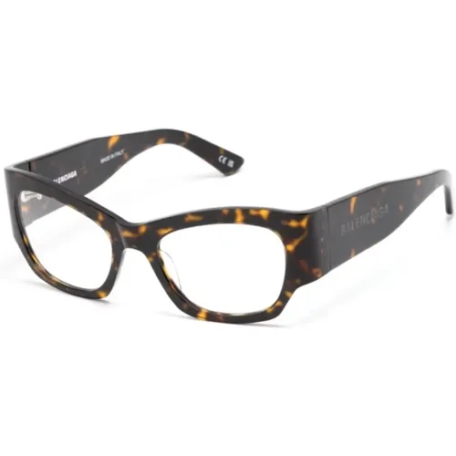 Braun/Havanna Optische Brille, vielseitiger Stil , Damen, Größe: 52 MM - Balenciaga - Modalova