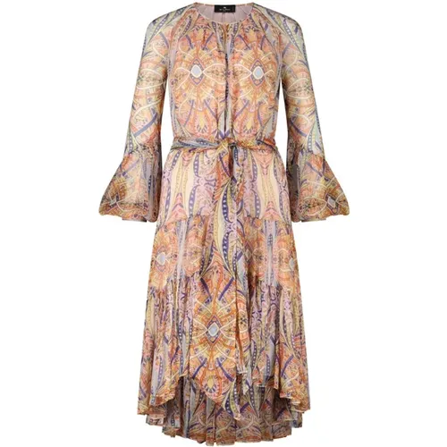 Silk Blouse Dress , female, Sizes: 3XS, XS, 4XS - ETRO - Modalova