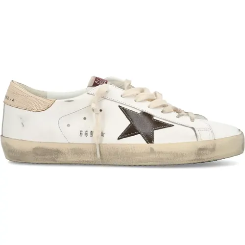 Mens Shoes Sneakers White Brown Beige Ss24 , male, Sizes: 11 UK - Golden Goose - Modalova
