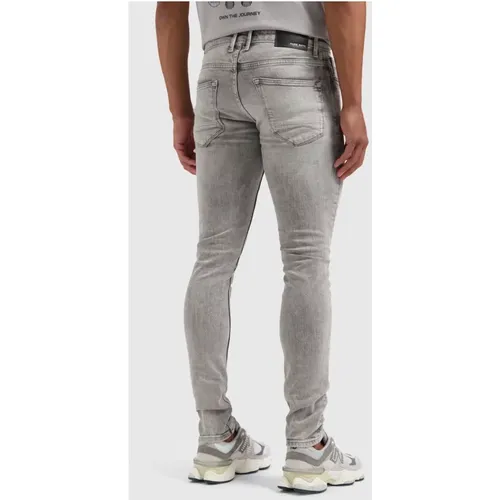 Mens Light Grey Skinny Jeans , male, Sizes: W28, W36, W34, W30, W31 - Pure Path - Modalova