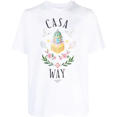 Stylish Printed T-Shirt for Men , male, Sizes: XL, 2XL - Casablanca - Modalova