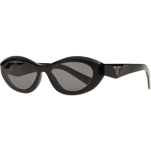 Iconic Triangle Sunglasses Dark Grey , female, Sizes: ONE SIZE - Prada - Modalova