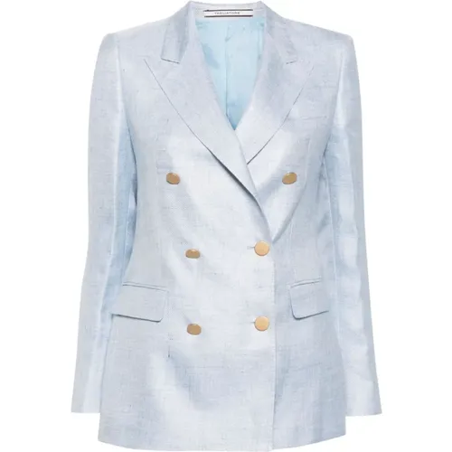 Clear Double-Breasted Jacket , female, Sizes: S, M, XS - Tagliatore - Modalova
