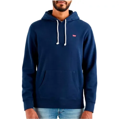 Levi's, Hoodie Kleid Blau Frühling/Sommer Kollektion , Herren, Größe: XL - Levis - Modalova