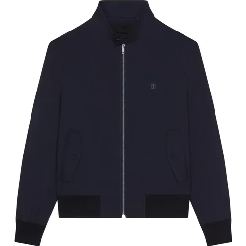 Harrington Collar Jacket with 4G Metal Piece , male, Sizes: M - Givenchy - Modalova