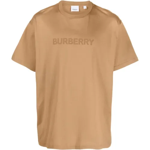 Printed Crewneck T-shirts and Polos , male, Sizes: L - Burberry - Modalova