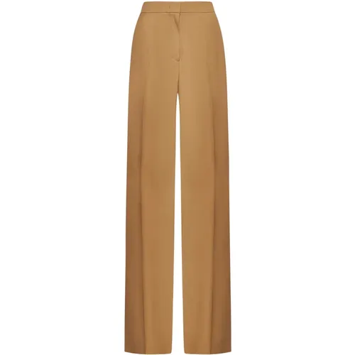 Palazzo Trousers in Honey-Tone Wool , female, Sizes: 2XS, S, M, XS - Max Mara - Modalova