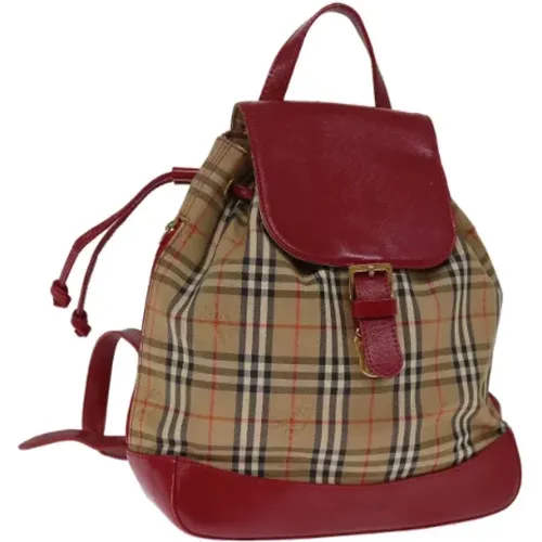 Pre-owned Canvas backpacks , female, Sizes: ONE SIZE - Burberry Vintage - Modalova