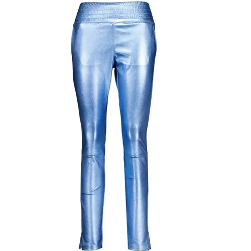 Colette Metallic Leather Pants - Women , female, Sizes: M, XS - Ibana - Modalova