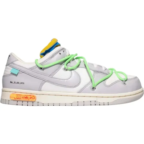 Limited Edition Off-White Dunk Low Lot 26 , male, Sizes: 4 1/2 UK, 13 1/2 UK, 14 1/2 UK, 3 1/2 UK, 1 1/2 UK, 5 UK, 6 1/2 UK, 10 UK, 2 UK, 12 UK, 8 1/2 - Nike - Modalova